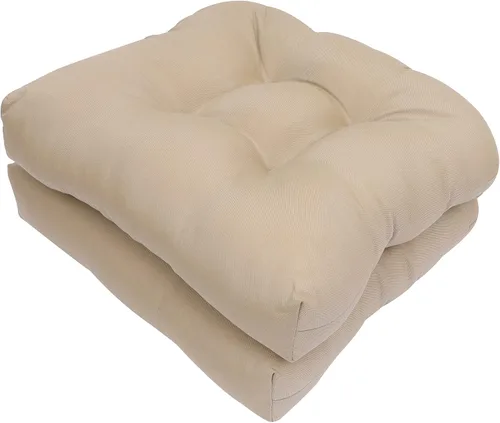 Miniatura 16 de RACE LEAF Cojines para Sillas de Patio 17x17 Pulgadas Paquete de 4, Cojines de Asiento Exteriores Engrosados Resistentes al Agua con Lazos