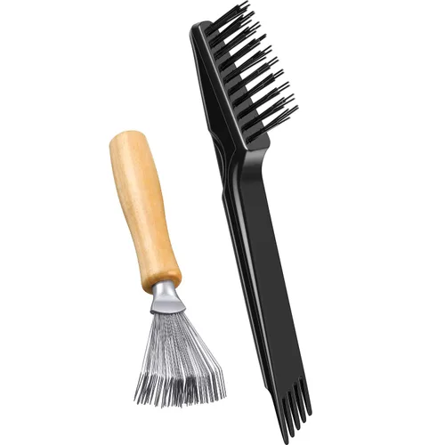 Miniatura 8 de Boao Paquete de 2 herramientas de limpieza de cepillos de pelo, rastrillo de peine 2 en 1 y limpiador de cepillos para eliminar el cabello, el polvo