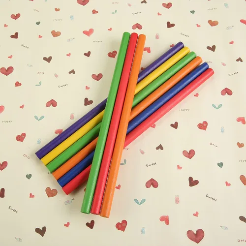 Miniatura 5 de 60 palos de ritmo para niños a granel, palos Lummi de música de madera, 6