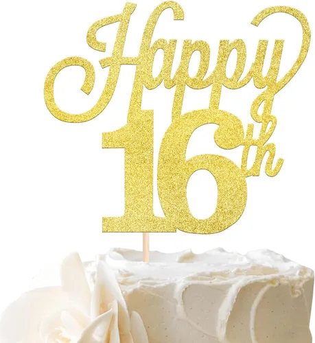 Miniatura 24 de 1 paquete de decoración para pastel de 12 años, purpurina negra número 12, doce cumpleaños, decoración para felicitaciones a 12 años de edad, 12