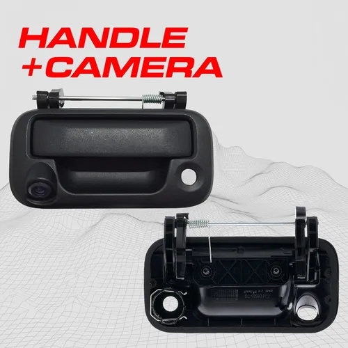 Miniatura 2 de Master Tailgaters Mango negro para puerta trasera con cámara de respaldo de repuesto para Ford F150 F250 F350 F450 F550 (2005-2016) IP68