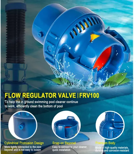 Miniatura 4 de Válvula reguladora de flujo FRV100 compatible con limpiadores automáticos de piscinas Zodiac MX6/MX6 Elite/MX6 Elite/MX6 Elite/AX10