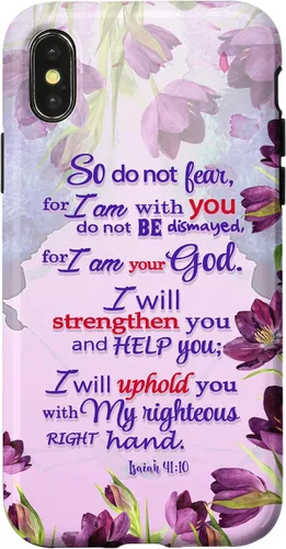Miniatura 5 de So Do Not Fear for I 'm with You Isaías 41:10 - Funda cristiana para iPhone 17