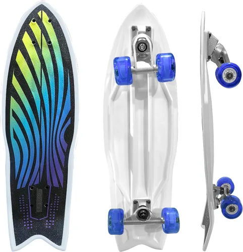 Surfskate - Patineta para niños, patineta de surf, patineta, rueda delantera que gira fácilmente para niños, gran potencia de bombeo, camiones