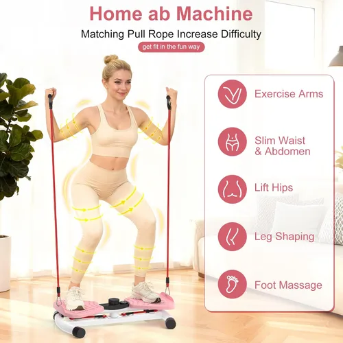 Miniatura 2 de Máquina para hacer ejercicio de cintura, máquina de abdominales ajustable, herramienta de fitness, sin ruido, para mujeres y hombres