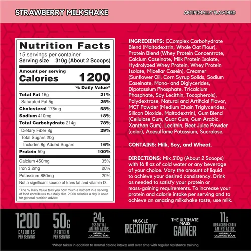 Miniatura 3 de Suplemento dietario True Mass BSN., BN-TM-465-02, 1, 1
