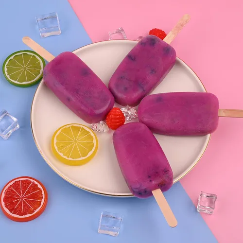 Miniatura 5 de WMKGG Juego de moldes de silicona para paletas, 2 moldes de helado con 50 palos de madera para cake pop, Ice Pop, Cakesicles (tamaño estándar/rojo)