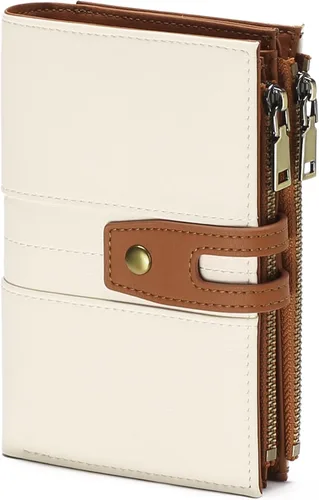 Miniatura 10 de GAEKEAO - Cartera pequeña para mujer de cuero con bloqueo RFID, cartera de tres cuerpos, tarjetero para tarjetas de crédito, tarjetero con ventana