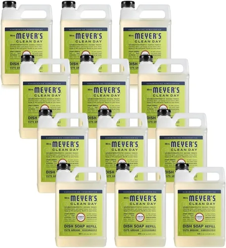 Miniatura 9 de MRS. MEYER'S CLEAN DAY - Repuesto de jabón líquido para platos, albahaca, 48 onzas líquidas