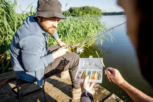 Miniatura 5 de UFISH Caja de 4 aparejos de pesca, organizador de almacenamiento de señuelos de pesca, caja de accesorios de aparejos de pesca de plástico
