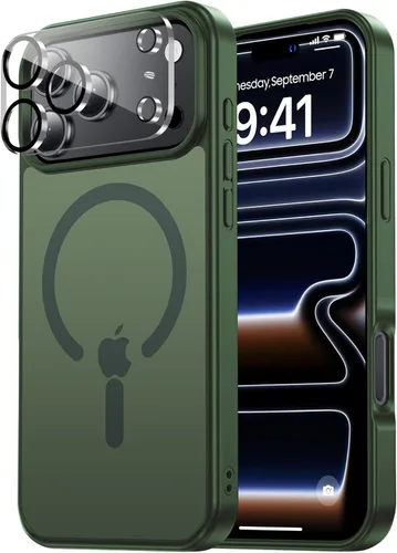 Miniatura 74 de Tigowos Magnetic Guardian - Funda diseñada para iPhone 11 Pro [probada en caídas de grado de 10 pies y compatible con MagSafe] Funda delgada Negro