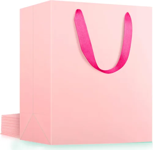 Miniatura 34 de EUSOAR Bolsas de papel de estraza grandes de 9.8 x 5.1 x 12.6 pulgadas a granel, bolsas resistentes para recuerdos de fiesta, cumpleaños, bodas