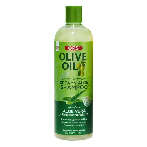 ORS Champú cremoso de aloe con aceite de oliva con infusión de Aleo Vera 12.5 onzas