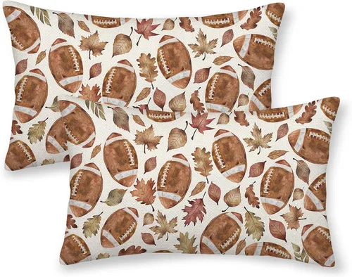 Miniatura 11 de Juego de 2 fundas de almohada de otoño de 16 x 16 pulgadas, diseño de calabaza azul y naranja, decoración de Acción de Gracias, decoración de otoño