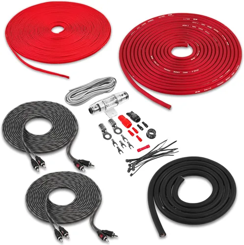 Miniatura 16 de Belva True 1/0 Calibre AWG Premium CCA Kit Completo de Cableado de Amplificador con Cable RCA OFC de 2 Canales - BAK02BL Azul