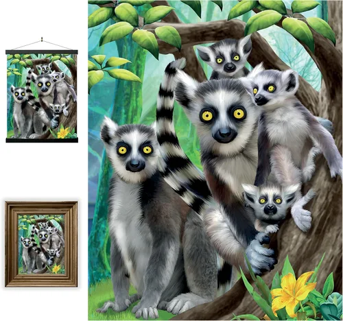 Miniatura 60 de Impresiones de arte de pared lenticular 3D LiveLife - El amor de un padre de Deluxebase. Póster 3D de león sin marco. Decoración de pared perfecta.
