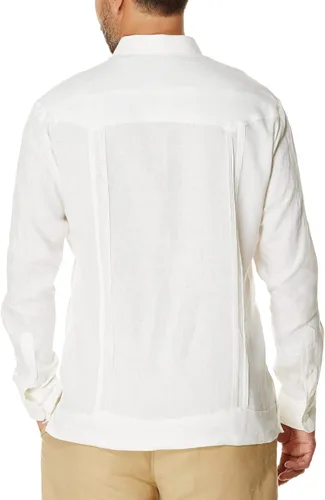 Miniatura 2 de Cubavera Men's 100% Linen Four-Pocket Long Sleeve Button Down Guayabera Shirt (Size Small - 5X Big & Tall)