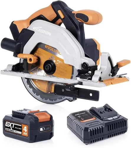 Evolution R165CCSL-Li Sierra circular inalámbrica de 6-1/2 pulgadas | Tecnología de corte multimaterial | Bisel de 0-50° y profundidad ajustable de