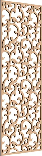 Miniatura 22 de Wheatland Paneles de pared decorativos de madera con calado, 9 3/8 pulgadas de ancho x 24 3/8 pulgadas de alto x 1/4 de alto, nogal