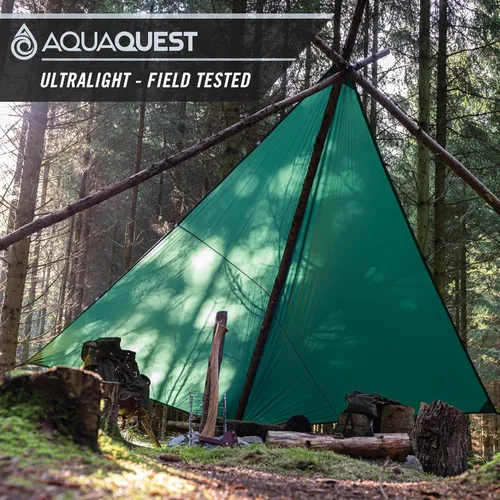 Miniatura 5 de AquaQuest - Lona de guía ultraligera impermeable (5,000 mm) con costuras selladas de 40D Ripstop, mosquitero para mochileros, camping sigiloso