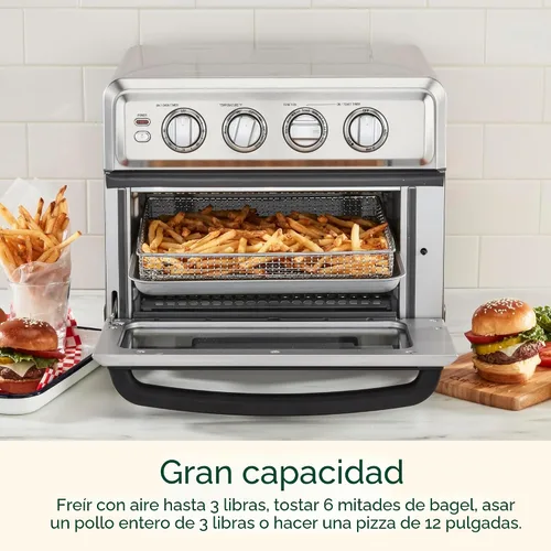 Miniatura 2 de Cuisinart Horno Tostador Freidora de Aire con Parrilla, 1800W Horno Freidora de Aire 8 en 1 con Opciones de Hornear, Hornear por Convección