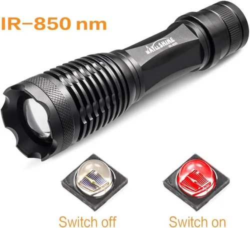 Miniatura 2 de linterna de la visión nocturna del iluminador del IR 850nm, iluminador infrarrojo para el dispositivo de la cámara