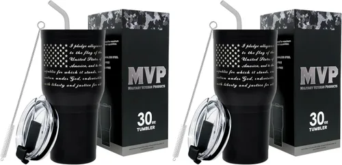 Miniatura 12 de Military Gift Shop Taza de Viaje de Acero Inoxidable con Aislamiento al Vacío de Doble Pared Negra del Ejército de EE.UU. de 30 oz - Regalos