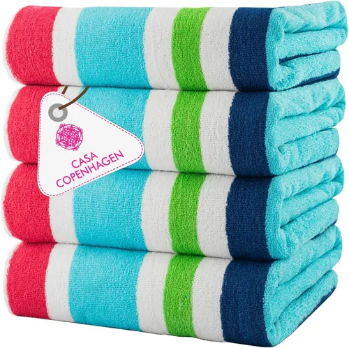 Miniatura 36 de CASA COPENHAGEN Solitaire Juego de 6 toallas - Negro, 600 GSM 2 toallas de baño 2 toallas de mano 2 toallitas, diseñadas en Dinamarca, hechas