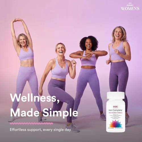 Miniatura 5 de GNC Multivitamínico completo de hierro para mujer, mejora la capacidad de absorber hierro, 60 cápsulas
