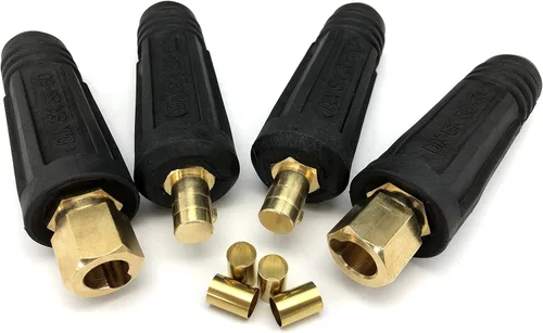 Miniatura 5 de KINGQ Junta de cable de soldadura Par de conectores rápidos Estilo DINSE 100Amp-200Amp (#6-#4) 16-25 SQ-MM 2-set