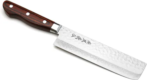 Miniatura 10 de Yoshihiro VG10 Cuchillo de utilidad para pelar de acero inoxidable de Damasco martillado de 16 capas (3.2" (80mm))
