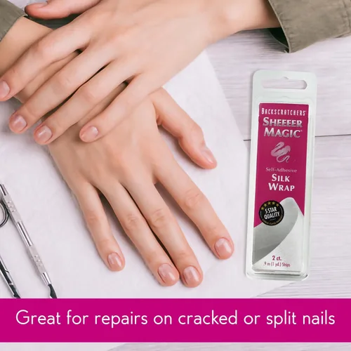 Miniatura 7 de Backscratchers Sheeeer Magic Silk Wrap - Herramienta de manicura autoadhesiva para arte de uñas, extensión de uñas de bricolaje, 2