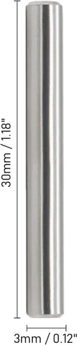 Miniatura 3 de 50 clavijas de 0.118 in de diámetro x 1.181 in de longitud 304 de acero inoxidable 304 clavijas de soporte de barra de metal elementos usados