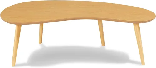 Miniatura 10 de Camaflexi Mesa de centro en forma abstracta moderna de mediados de siglo/madera/acabado negro