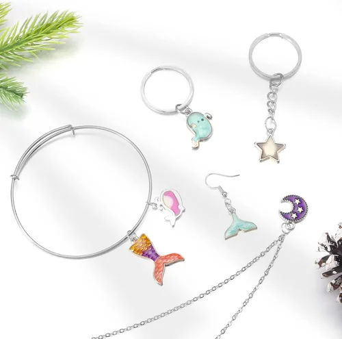 Miniatura 6 de 1600 piezas de anillos abiertos de plata para hacer joyas, juego de anillos de plata bañada en plata para joyería