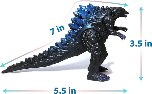 Miniatura 4 de Godzilla Toys - Juego de 8 figuras de acción movibles para cumpleaños de niños 2019, rey de los monstruos ardiendo Heisei Mecha Ghidorah, paquete