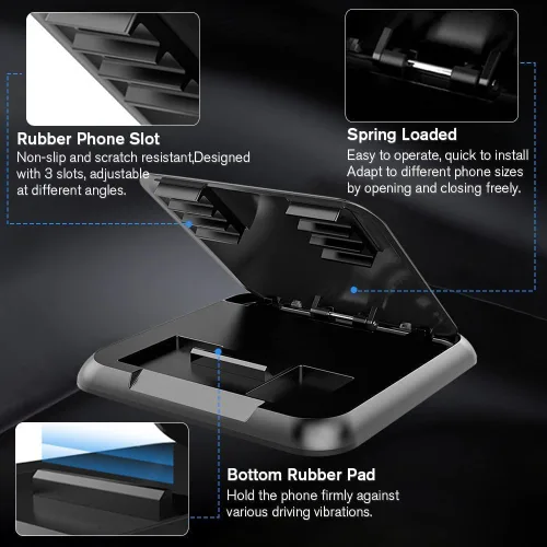 Miniatura 5 de Soporte universal para teléfono y tablero de instrumentos – Almohadilla antideslizante para iPhone, Samsung, Android y todos los teléfonos