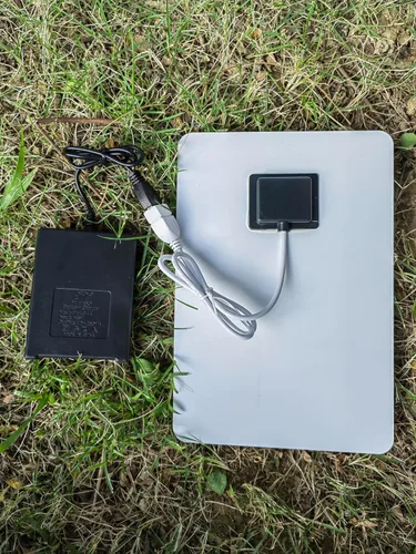 Miniatura 4 de HUI YINGC Cargador de energía solar con panel solar portátil de 5 vatios para baterías recargables de 1.2 V AA y AAA para el hogar, con panel solar