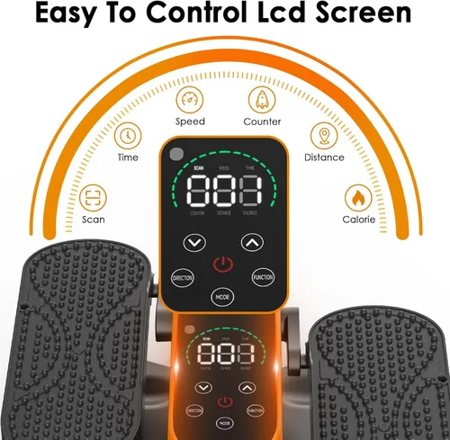 Miniatura 3 de Under Desk Elliptical Machine for Senior Mini Elliptical Leg Exerciser with Remote Quiet Portable Electric Seated Foot Pedal Exerciser for Home