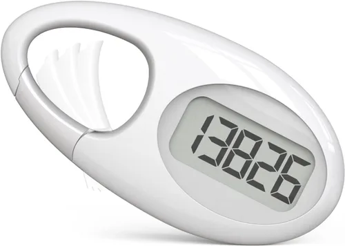 Miniatura 11 de Contador de pasos 3D simple, podómetro para caminar, rastreador de pasos con cordón para el cuello/mosquetón para hombres, mujeres, adolescentes