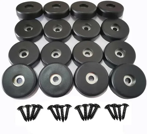 Patas de goma, pies de goma para altavoz, paquete de 16 unidades de 1.575 in x 0.394 in, uso para pies de subwoofer, pies de altavoces, pies de caja