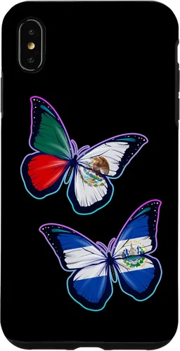 Miniatura 11 de El Salvador y México bicultural Roots - Carcasa para iPhone 17 (versión mariposa)