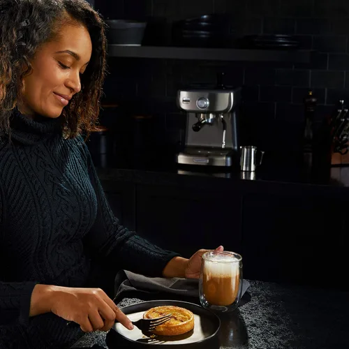 Miniatura 7 de Calphalon BVCLECMP1 Temp iQ - Máquina de café expreso con varita de vapor, acero inoxidable