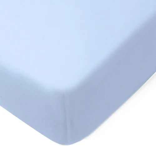 Miniatura 8 de HonestBaby Paquete de 2 sábanas bajeras para cuna Paquete de 2 - Azul claro