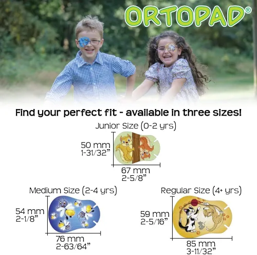 Miniatura 3 de Ortopad® Parches de bambú para niñas, 50/caja (tamaño regular, 4+ años) paquete de fantasmas/búhos