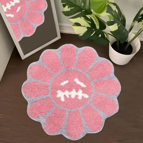 Miniatura 16 de Trippy Alfombra de Cara Feliz Alfombras Geniales Tufted de Secado Rápido Tapetes de Baño para Baño Antideslizantes Tapete de Baño Absorbente de Agua