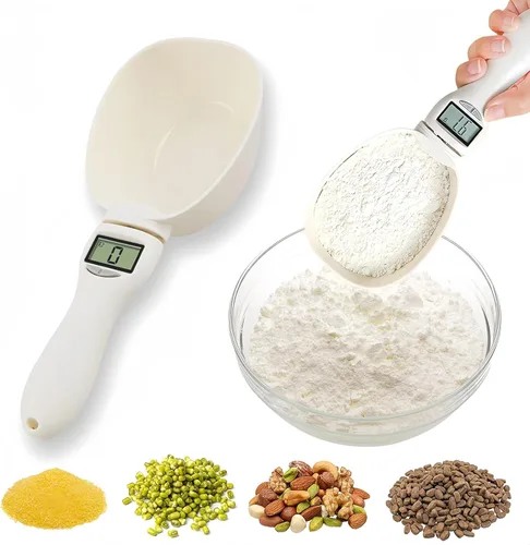 Cuchara medidora de alimentos, cuchara de medición digital, balanza de cuchara de pesaje de 28.22 oz/0.00 oz de alta precisión con pantalla LCD,