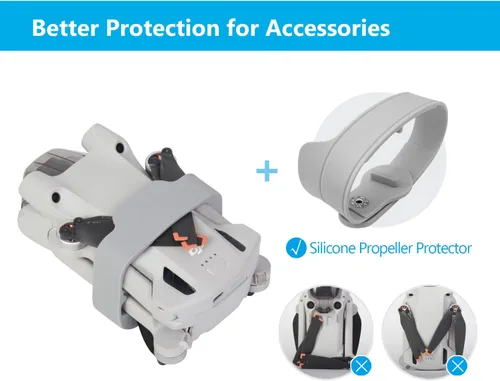 Miniatura 5 de JSVER Estuche de transporte para DJI Mini 3 Pro/Mini 3 - Estuche de almacenamiento de viaje de carcasa dura con control remoto RC/RC-N1 y accesorios