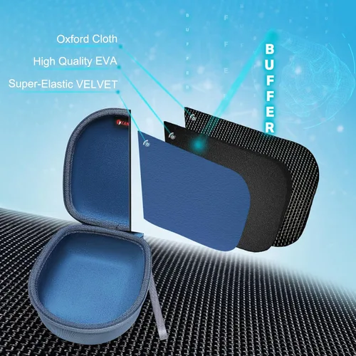 Miniatura 5 de Funda de auriculares para niños compatible con Elecder i37 / Noot K11 / iClever BTH12 / HS19 / BTH26 / JoySpark-T5 / Candy Bila BH03 / Azul