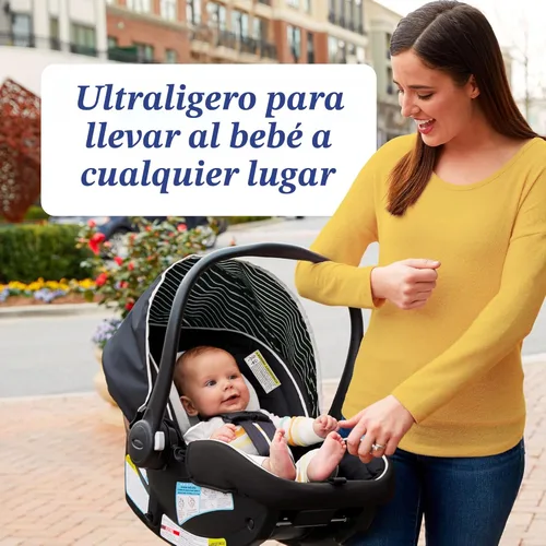 Miniatura 3 de Graco SnugRide Lite LX - Asiento de automóvil para bebé, asiento trasero ligero para bebés de 4 a 30 libras, base ajustable de 4 posiciones, Lila Mod